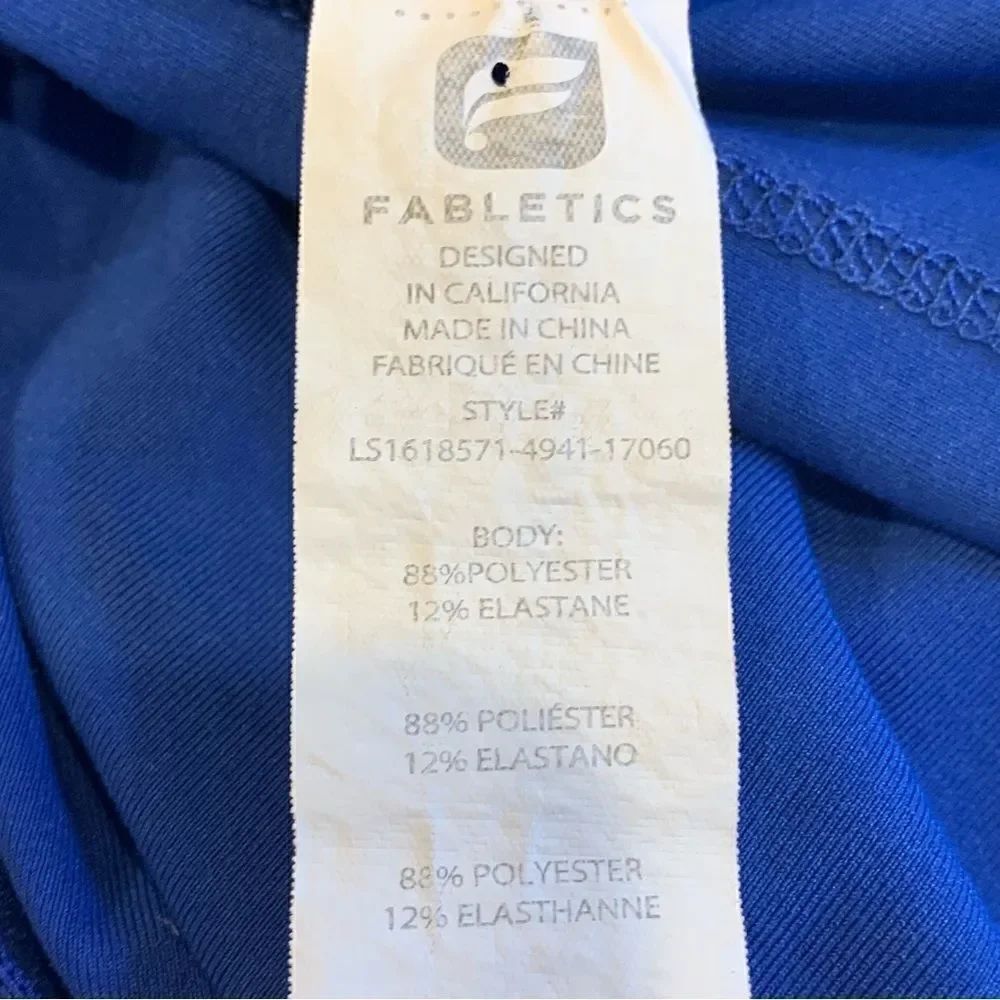 Fabletics Blue Hooded Pullover Size XL - Picture 7 of 9